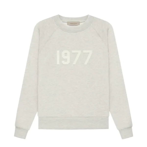 Essentials Crewneck 1977 Gray Sweatshirt