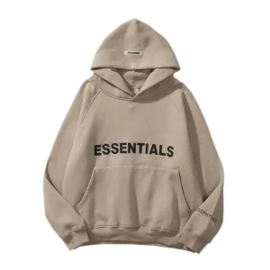 ESSENTIALS Oversized Brown Hoodie