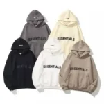 ESSENTIALS Oversized Brown Hoodie