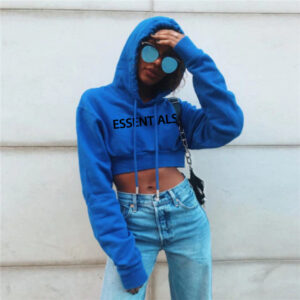 Blue Essentials Hoodie Women
