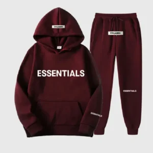 Essential Hooded Brown Tracksuit