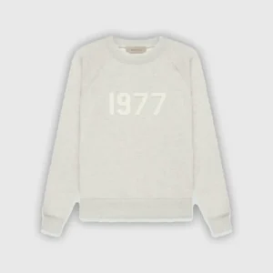 Essentials Crewneck 1977 Logo Gray Sweatshirt