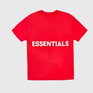 Essentials Boxy Graphic Red T-Shirt